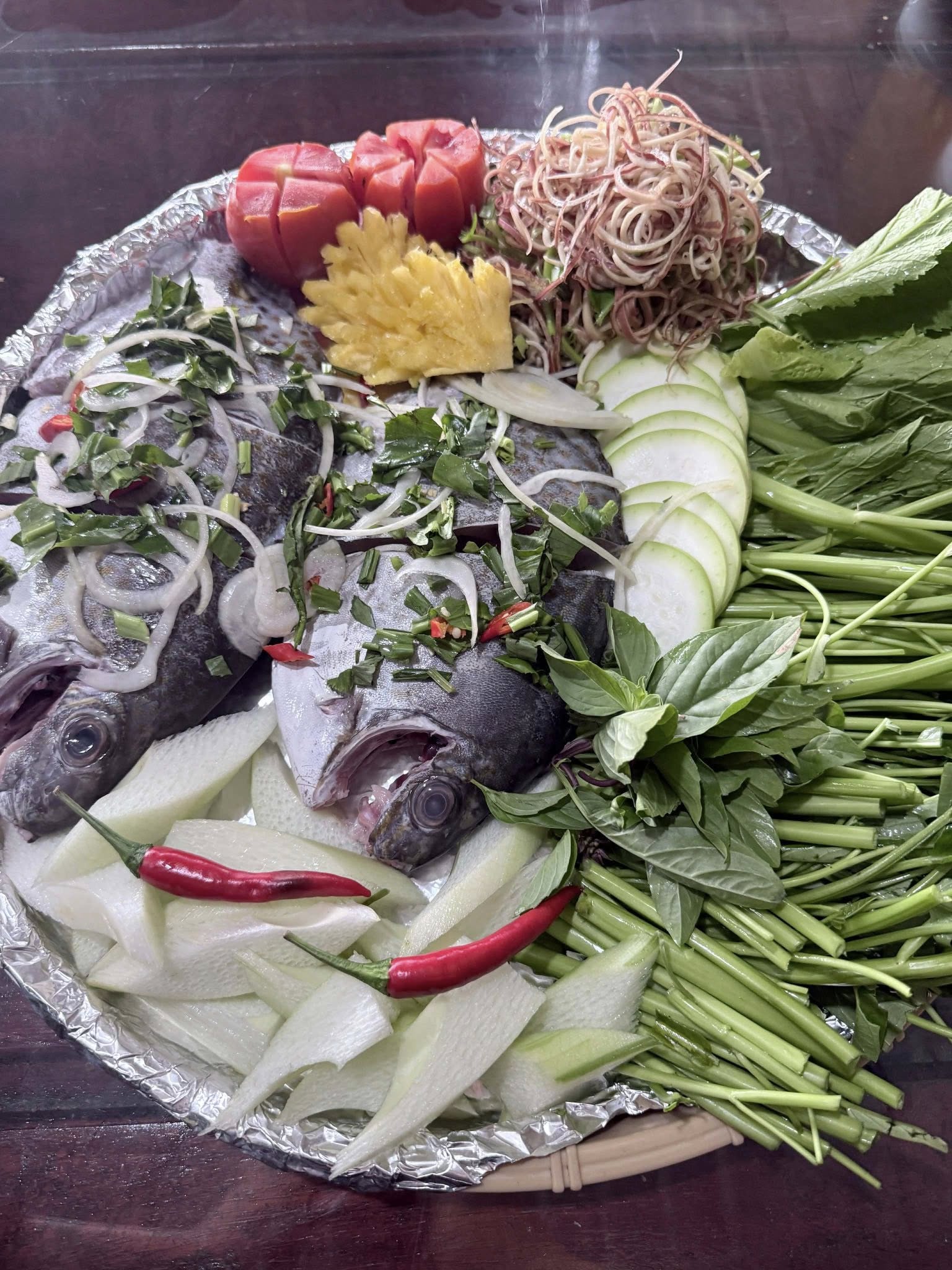 Món ăn dân dã miền Tây được bày trí đẹp mắt